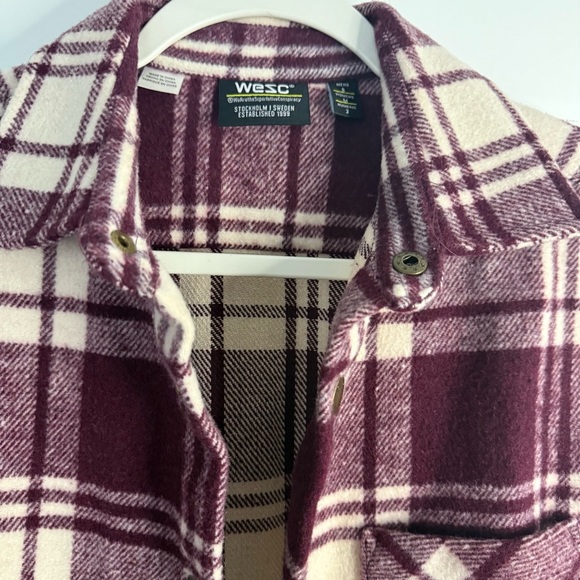Woolrich Burgundy Plaid Shirt Jacket - Picture 4 of 4